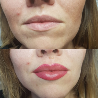 Permanentes Make-up auf den Augenbrauen